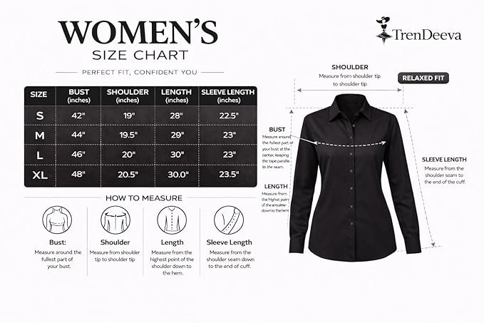 Women Oversized Black Shirt Casual Solid Full Sleeve Button Down Relaxed Fit Top for Everyday Wear - Image 3